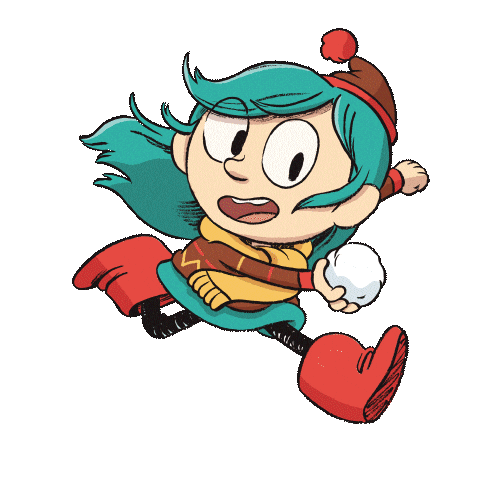 Winter Running Sticker by Flying Eye Books