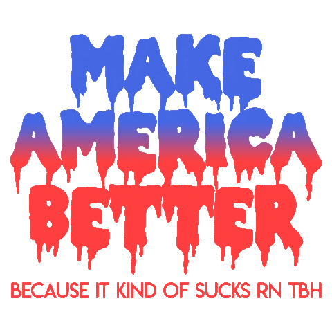 American Usa Sticker by Pretty Whiskey / Alex Sautter