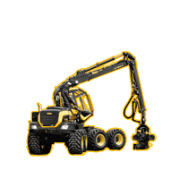 TimberForest timber harvester forestry ponsse Sticker