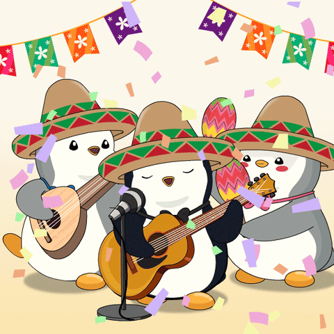Viva Mexico Dancing GIF by Pudgy Penguins