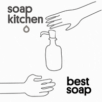 Soapkitchen wash hands soapkitchende soapkitchen animation best soap GIF
