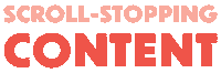 Scroll-Stopping Sticker by Content Factory