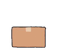 coconyangofficial box open 고양이 짜잔 Sticker