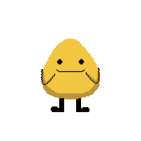 Excited Pixel Sticker