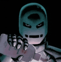Pouring Iron Man GIF