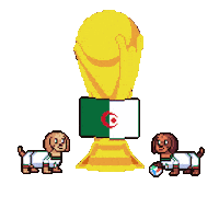 World Cup Algeria Sticker by HotDogs