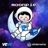 To The Moon Eating GIF by VeVe