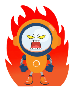 Angry Mascot Sticker by Jet Commerce
