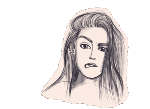 Girl Paint Sticker