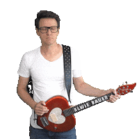 Guitar Brille Sticker by Bewie Bauer