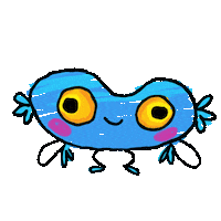 Little Monster Neon Sticker by PHUNK Animation Studio