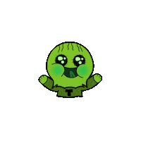 Apprendista verde felice simpatico buffo Sticker