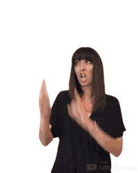 jennrobbins pink pointing points over there GIF