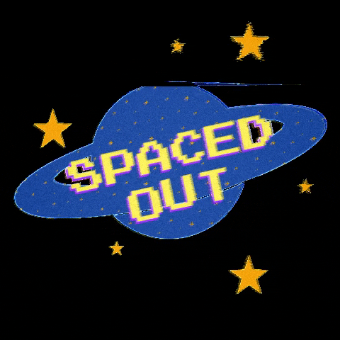 lauraillustrates giphygifmaker retro space star GIF
