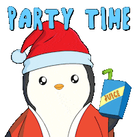 Its Time To Party Sticker by Pudgy Penguins