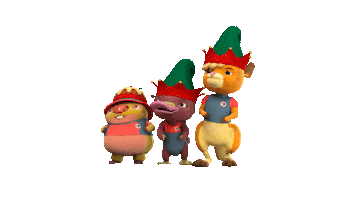 kangaroobeachofficial christmas pounce neville gemma Sticker