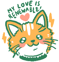 Renewable Energy Love Sticker by byputy