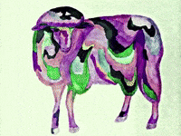 Little Lamb Sheep GIF by The LSD Hotel