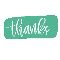 Thanks Thank You Sticker by Lili and Bella