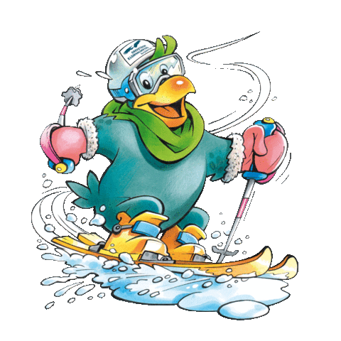 OK-Bergbahnen giphyupload ski adler maskottchen Sticker
