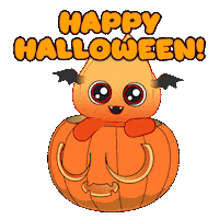 Trick Or Treat Pumpkin Sticker by Playember