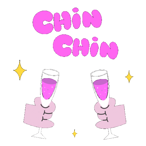 Celebrate Chin Chin Sticker