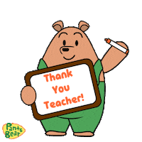 Teachers Day Bear Sticker
