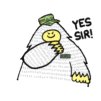 Yes Sir Sticker by Himalaya Vajomba