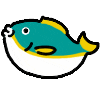 Fish 手書き Sticker by kupaberu