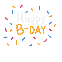 Happy Bday Sticker