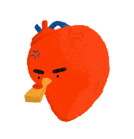 Heart Attack Pain Sticker by vicente nirō