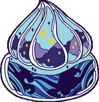 chonky_kantang stars moon miitamoo Sticker