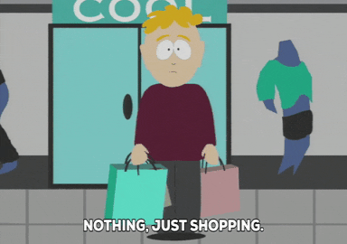 shopping bags GIF by South Park 