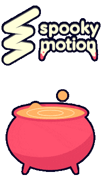 feedmemotion animation halloween magic scary Sticker