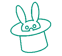 Magic Bunny Sticker by pacoon strategy + design