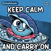 Keep Calm Carry On GIF by VeeFriends