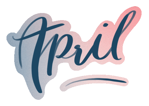 Pink April Sticker by cathykoronakis.design