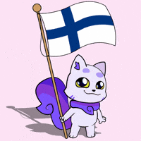 Flag Finland GIF by Lucky Kat Studios