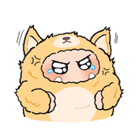 Angry Dog Sticker by OHKU
