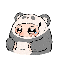 Confused Panda Sticker by OHKU