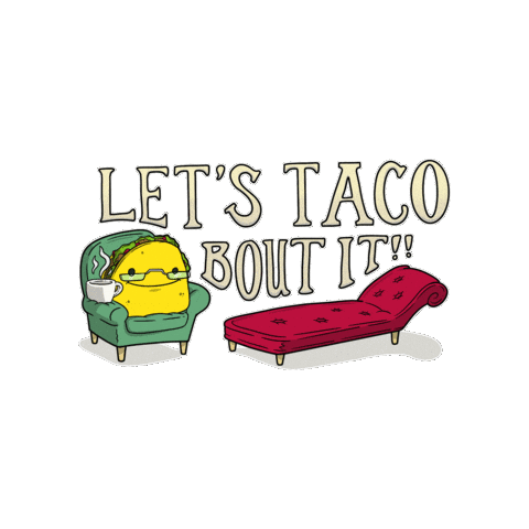HeyTacoapp lets talk about it lets taco bout it taco bout awesome Sticker