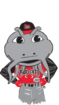 minor league baseball muddy the mudcat Sticker by Carolina Mudcats Baseball