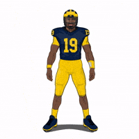 Go Blue College Football GIF by SportsManias