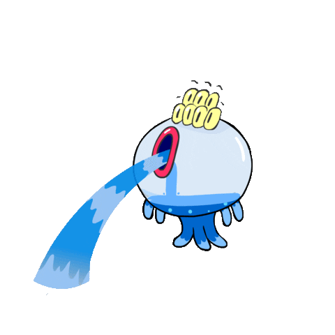 bloody_roger water monster font fountain Sticker