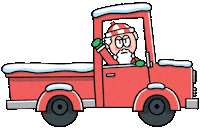 Christmas Santa Sticker by T. L. McBeth