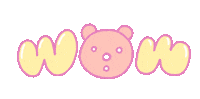 Pink Wow Sticker by nonolottie