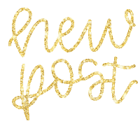 New Post Gold Sticker