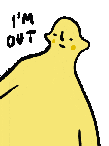 Katimali im out resigned kasidruk Sticker