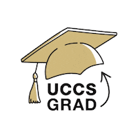 Graduation Grad Sticker by UCCS