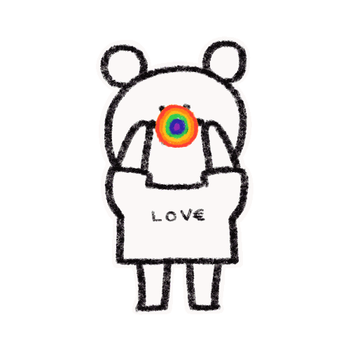 Rainbow Love Sticker by Simian Reflux